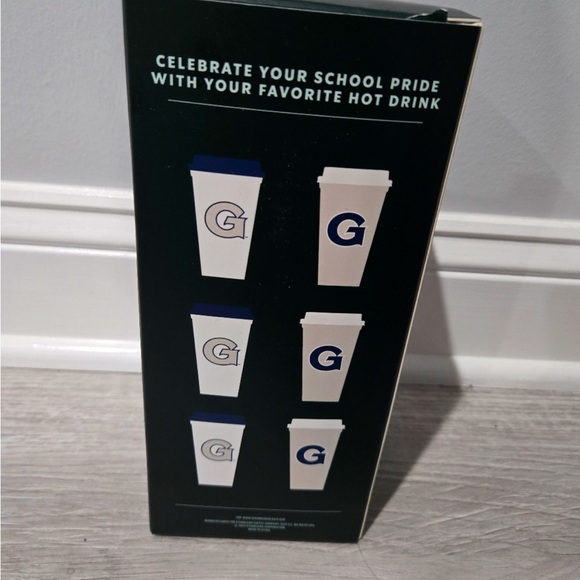Pack Of 6 Starbucks Campus Collection Georgetown Reusable 16Oz Hot Cups - Picture 3 of 3